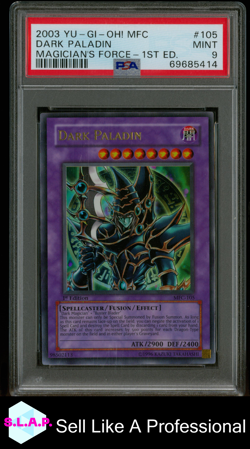 DARK PALADIN MAGICIAN'S FORCE-1ST ED. YU-GI-OH! MFC- 2003 105 PSA 9 - Image 1