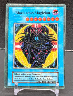 Yu-Gi-Oh! TCG Fake Card Comically Translated Holo - Magician of Black Chaos - Image 1