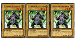Yugioh- 3X Gladiator Beast Andal - Common - 1st Edition - PTDN-EN001 - Near Mint - Image 1