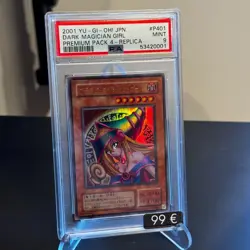 PSA 9 2001 YU GI OH JP P401 DARK MAGICIAN GIRL PREMIUM PACK 4 GRADED CARD - Image 1