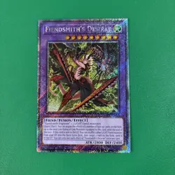 Fiendsmith's Desirae 1st Edition Platinum Secret Rare RA04-EN056 Yu-Gi-Oh! - Image 2