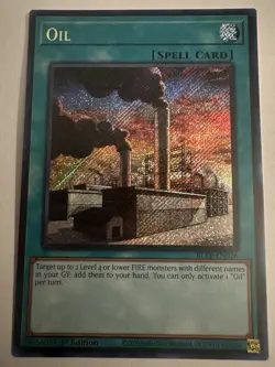 Yugioh Oil BLTR-EN026 Terminal Revenge Secret Rare 1st Edition - Image 1