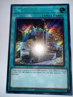 Yugioh Oil BLTR-EN026 Terminal Revenge Secret Rare 1st Edition - Image 2