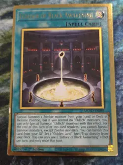 Eldlixir of Black Awakening MGED-EN049 1st Edition Gold Rare LP - Image 1