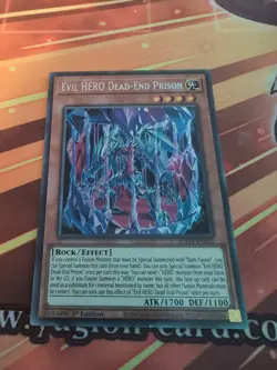 Yu-Gi-Oh Evil Hero Dead-End Prison SUDA-EN002 1st Edition Secret Rare Card - Image 1