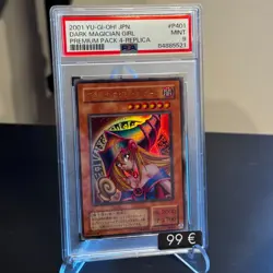 PSA 9 2001 YU GI OH JP DARK MAGICIAN GIRL PREMIUM PACK 4 GRADED CARD KARTE P401 - Image 1
