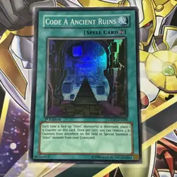 Yugioh Code A Ancient Ruins CRMS-EN088 Super Rare 1st Edition LP - Image 1
