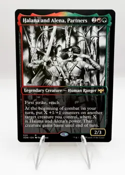 MTG Card 325 Halana and Alena, Partners (Showcase) Innistrad: Crimson Vow - Image 1