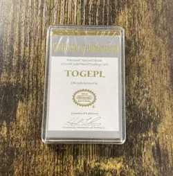 Pokemon Special Edition 23 karat Gold-Plated Trading Card- Togepi - Image 3