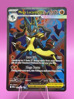 Pokemon TCG Mega Lucario EX 160/132 Ultra Rare Holo Card Mega Evolutions - Image 1