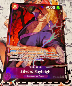 One Piece Card Game Carte Holo Silvers Rayleigh OP13-066 Alt FR Mint - Image 1