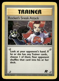 Pokemon Cards Rocket's Sneak Attack 72/82 UNLIMITED Team Rocket WOTC Rare NM - Image 1