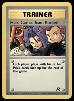 Pokemon Cards Here Comes Team Rocket! 71/82 UNLIMITED Team Rocket WOTC Rare NM - Image 1