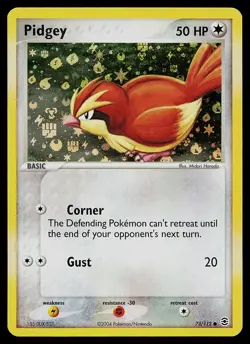 Pokemon Card - Pidgey FireRed & LeafGreen 73/112 Common Reverse Holo - Image 1