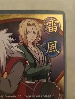 1st Edition Jiraiya & Tsunade C014 Gold Foil Super Rare Naruto CCG Card - Image 4