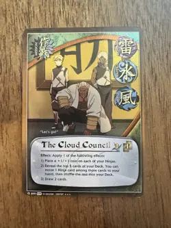 Sasuke And Cloud Council Super Rare Cards Naruto CCG - Image 1