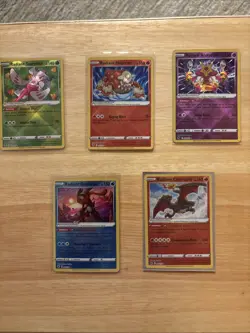 Lot Of 5 Radiant Pokemon Cards Charizard Greninja - Image 1