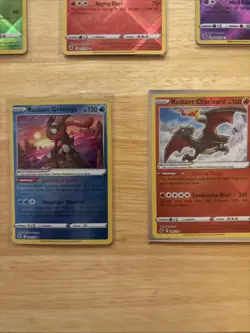 Lot Of 5 Radiant Pokemon Cards Charizard Greninja - Image 4