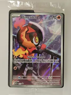 SEALED Charcadet 022 Black Star Promo - Phantasmal Flames Pokemon Card, NM - Image 1