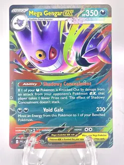 Pokemon TCG Mega Gengar ex 056/094 Me02: Phantasmal Flames Double Rare Holo Card - Image 1