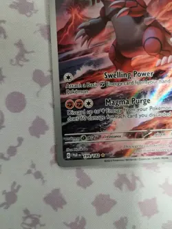 2023 Pokemon TCG Sv04: Paradox Rift Groudon Holo Illustration Card 199/182 - Image 4