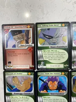 Preview Lot (6) Dragon Ball Z Cards Super Saiyan Effect - Trunks Vegeta Android+ - Image 2