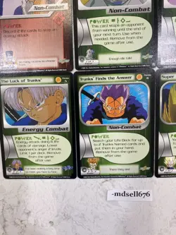 Preview Lot (6) Dragon Ball Z Cards Super Saiyan Effect - Trunks Vegeta Android+ - Image 3