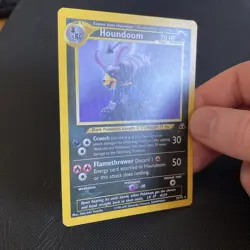 Houndoom Neo Discovery Pokemon Card 23/75 Unlimited Edition non holo rare - Image 3