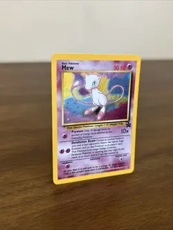 Pokemon TCG Black Star Promo Card 9 Holo Mew -LP-NM Swirl 🌀 - Image 2
