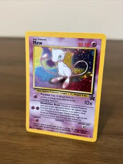 Pokemon TCG Black Star Promo Card 9 Holo Mew -LP-NM Swirl 🌀 - Image 3