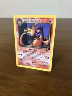 Pokemon Dark Charizard 21/82 Non-Holo Card Team Rockets Series - Image 3
