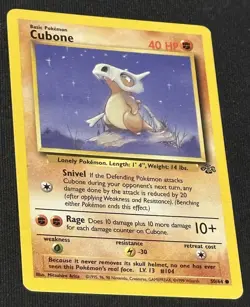 CUBONE - 50/64 - Jungle - Pokemon Card x2 (Lot of 2) - Image 3