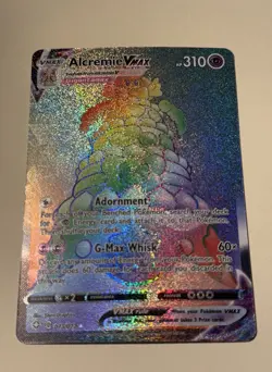Alcremie Vmax 073/072 Shining Fates NM Full Art Rainbow Secret Rare Pokemon Card - Image 3