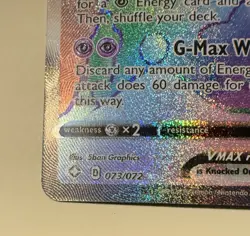 Alcremie Vmax 073/072 Shining Fates NM Full Art Rainbow Secret Rare Pokemon Card - Image 5