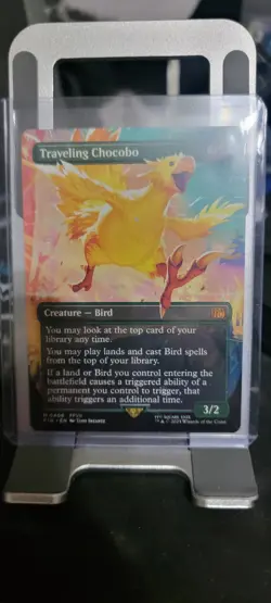 MTG Traveling Chocobo (Borderless) Final Fantasy Non-foil - Image 1