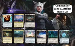 9x - Commander FINAL FANTASY Land & Artifact Lot -Thought Vessel Sol Ring & more - Image 1