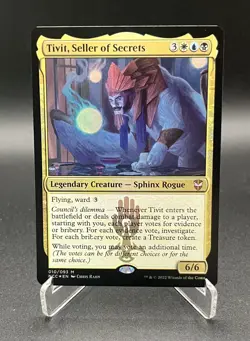 Tivit, Seller of Secrets #10 FOIL Commander: Streets of New Capenna MTG NM - Image 1