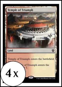 MTG - 4 x Temple of Triumph - Playset of 4 - Karlov Manor Commander - Image 1