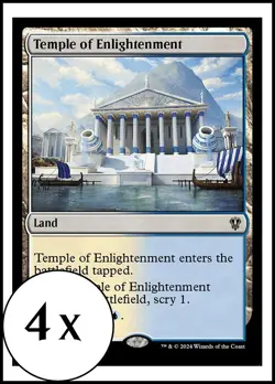 MTG - 4 x Temple of Enlightenment- Karlov Manor Commander - Playset 4x x4 - Image 1