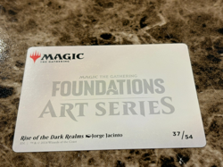 RISE OF THE DARK REALMS Magic the Gathering MTG Foundations Art Series Gold - Image 2