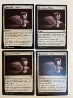 4x Mtg Ixalan Hierophant’s Chalice NM Magic The Gathering - Image 1