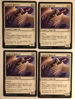 4x Mtg Battle for Zendikar Angel Of Renewal NM Magic The Gathering - Image 1