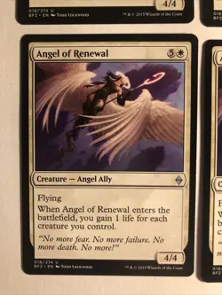 4x Mtg Battle for Zendikar Angel Of Renewal NM Magic The Gathering - Image 2