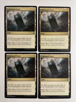 4x Mtg Commander Legends Command Tower NM/M Magic The Gathering - Image 1