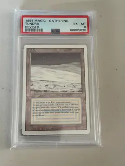 MTG: Revised: Tundra - Graded PSA EX-MT 6 - Image 1