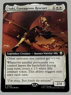MTG Avatar: TLA Suki, Courageous Rescuer Legendary Creature RARE REGULAR #0368 - Image 1
