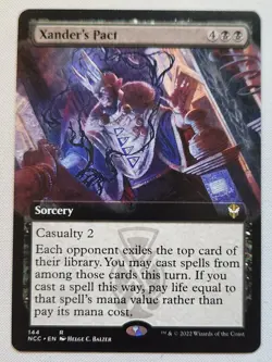 MTG Magic [x1] Xander's Pact [x1] EXTENDED BORDERLESS Commander Capenna M/NM - Image 1