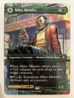 Miles Morales (Borderless) (M) #200 Marvel's Spider-Man Regular MTG NM - Image 1