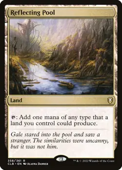 Reflecting Pool 358/361 FOIL Rare Baldur's Gate MTG Near Mint - Image 1