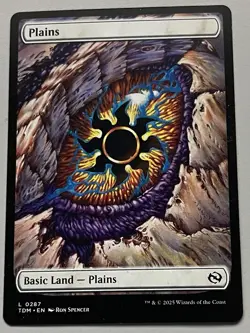 MTG Tarkir: Dragonstorm Basic Land Plains Dragon’s Eye COMMON REGULAR #0287 - Image 1